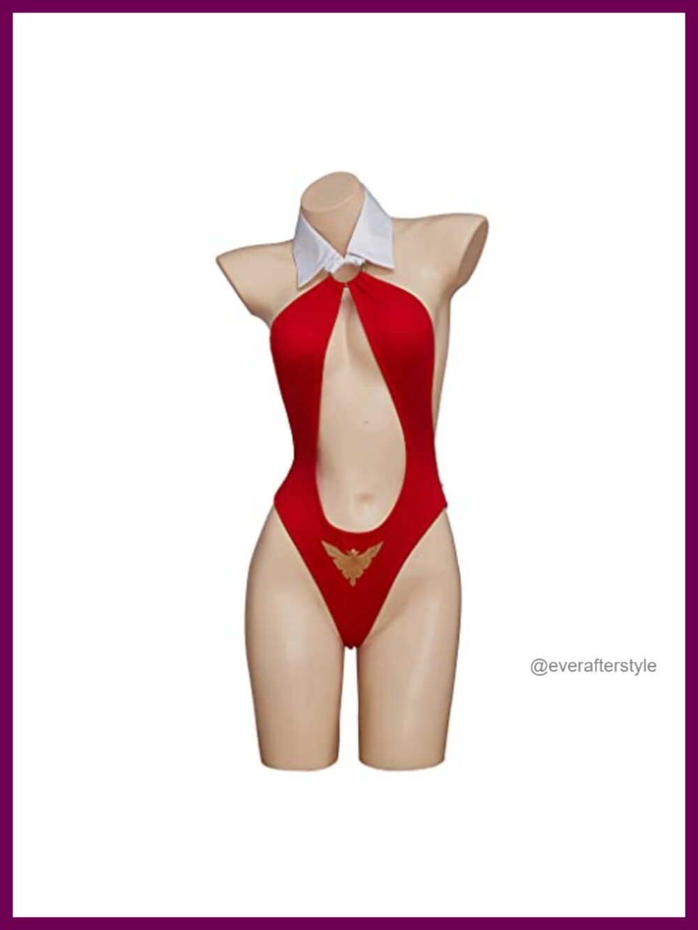 Vampirella Cosplay One Piece Bikini Suit Halloween Costume Polyester